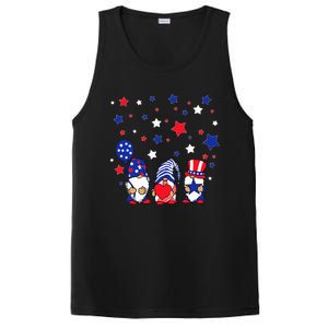 Three Gnomes 4th Of July Red White and Blue PosiCharge Competitor Tank