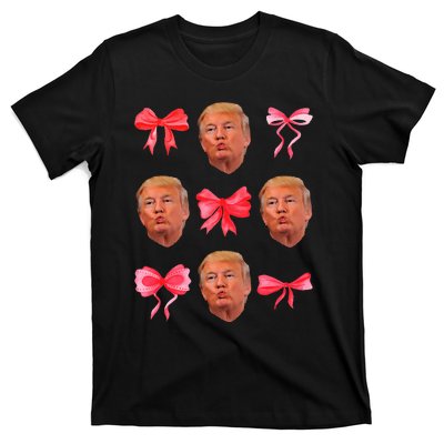 Trump Girl 47 President Maga Coquette Bow Girly T-Shirt