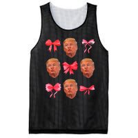 Trump Girl 47 President Maga Coquette Bow Girly Mesh Reversible Basketball Jersey Tank