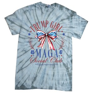 Trump Girl 45 47 Maga Est 2024 Social Club Tie-Dye T-Shirt