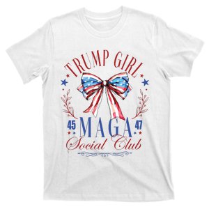 Trump Girl 45 47 Maga Est 2024 Social Club T-Shirt