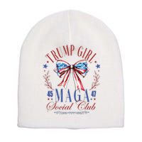 Trump Girl 45 47 Maga Est 2024 Social Club Short Acrylic Beanie