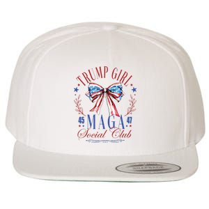 Trump Girl 45 47 Maga Est 2024 Social Club Wool Snapback Cap