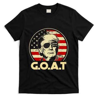 Trump Goat 45th Presidential Circle Back Election 2024 T-Shirt
