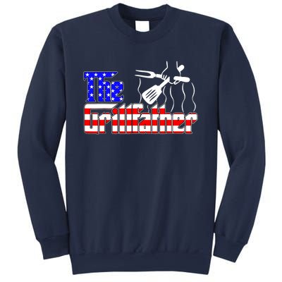 The Grill-father 4th Of July Funny Grilling BBQ American Dad Sweatshirt