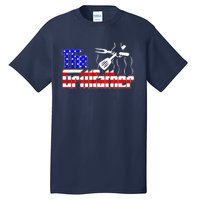 The Grill-father 4th Of July Funny Grilling BBQ American Dad Tall T-Shirt