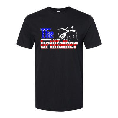 The Grill-father 4th Of July Funny Grilling BBQ American Dad Softstyle CVC T-Shirt