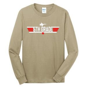 Top Grade 5th Fifth Grade Back To School First Day Tall Long Sleeve T-Shirt