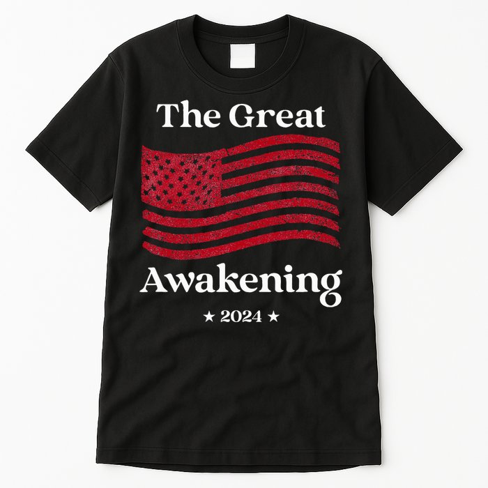 The Great Awakening 2024 Election Usa Flag Tall T-Shirt