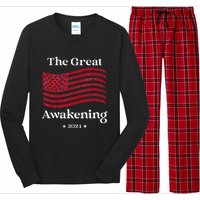 The Great Awakening 2024 Election Usa Flag Long Sleeve Pajama Set