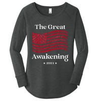 The Great Awakening 2024 Election Usa Flag Women's Perfect Tri Tunic Long Sleeve Shirt