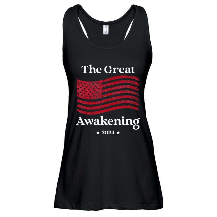 The Great Awakening 2024 Election Usa Flag Ladies Essential Flowy Tank