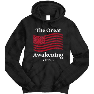 The Great Awakening 2024 Election Usa Flag Tie Dye Hoodie