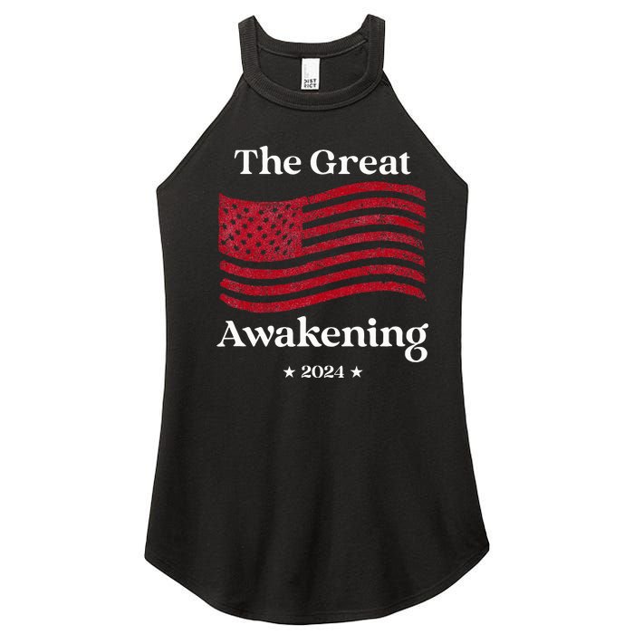 The Great Awakening 2024 Election Usa Flag Women's Perfect Tri Rocker Tank