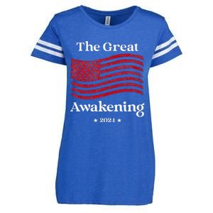 The Great Awakening 2024 Election Usa Flag Enza Ladies Jersey Football T-Shirt