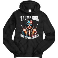 Trump Girl American Girl No Apologies 2024 Maga Tie Dye Hoodie