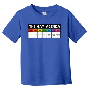 The Gay Agenda Lgbt Pride Cute Gift Toddler T-Shirt