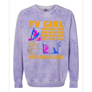 Tv Girl Album Frenchs Exit Gift Colorblast Crewneck Sweatshirt