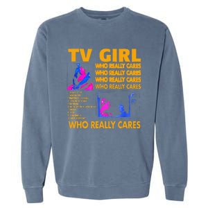 Tv Girl Album Frenchs Exit Gift Garment-Dyed Sweatshirt