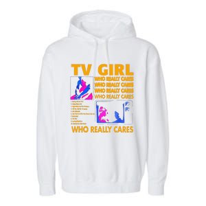 Tv Girl Album Frenchs Exit Gift Garment-Dyed Fleece Hoodie