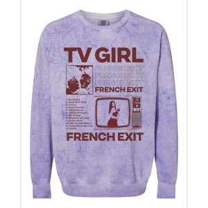 Tv Girl Album Frenchs Exit Love Gift Cute Colorblast Crewneck Sweatshirt