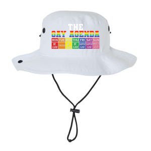 The Gay Agenda Funny Lgbtq Support Rainbow Flag Pride Month Gift Legacy Cool Fit Booney Bucket Hat