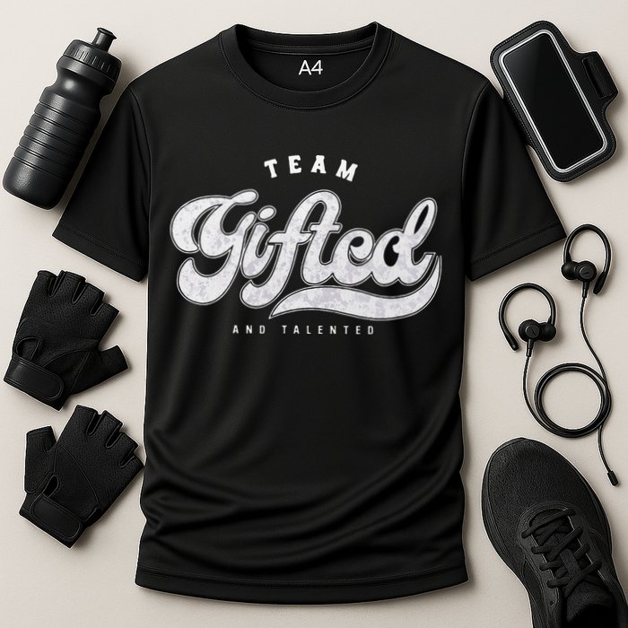 Team Gifted And Talented Exceptional Student Teacher Smart Cooling Performance Crew T-Shirt