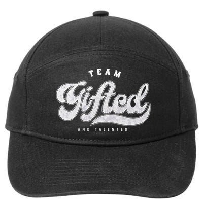 Team Gifted And Talented Exceptional Student Teacher Smart 7-Panel Snapback Hat