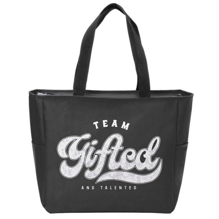 Team Gifted And Talented Exceptional Student Teacher Smart Zip Tote Bag
