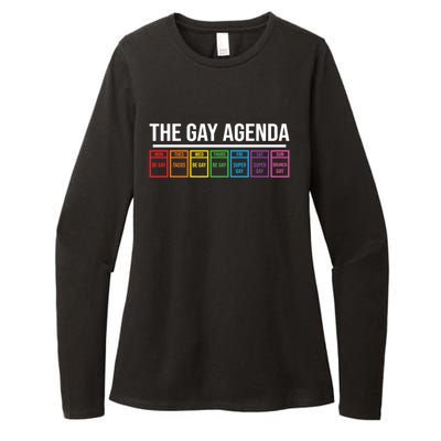 The Gay Agenda Lgbt Pride Funny Pride Month Great Gift Womens CVC Long Sleeve Shirt