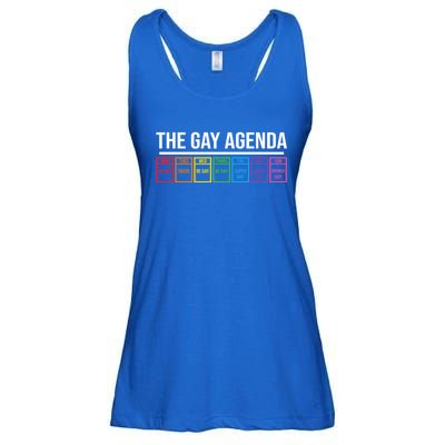 The Gay Agenda Lgbt Pride Funny Pride Month Great Gift Ladies Essential Flowy Tank