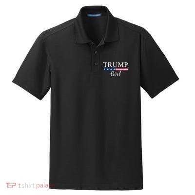 Trump Girl American Flag Vote Trump Republican Trump Girl Us Flag Conservative Dry Zone Grid Polo