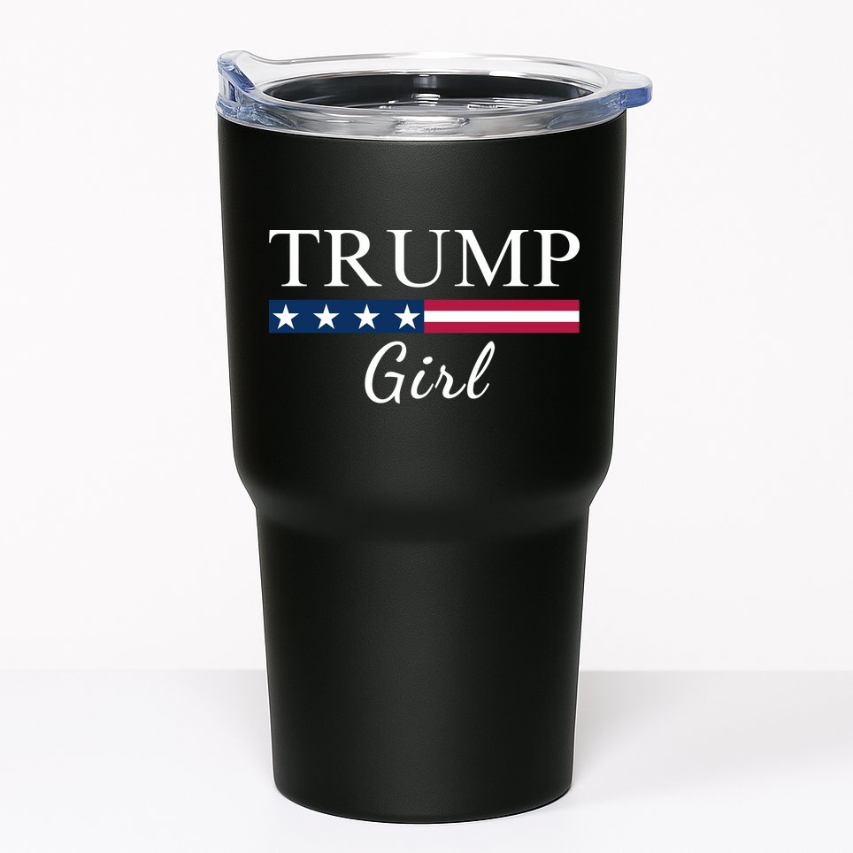 Trump Girl American Flag Vote Trump Republican Trump Girl Us Flag Conservative Tumbler