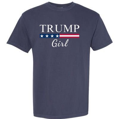 Trump Girl American Flag Vote Trump Republican Trump Girl Us Flag Conservative Garment-Dyed Heavyweight T-Shirt