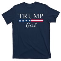 Trump Girl American Flag Vote Trump Republican Trump Girl Us Flag Conservative T-Shirt