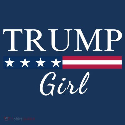 Trump Girl American Flag Vote Trump Republican Trump Girl Us Flag Conservative T-Shirt