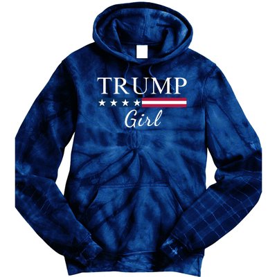 Trump Girl American Flag Vote Trump Republican Trump Girl Us Flag Conservative Tie Dye Hoodie