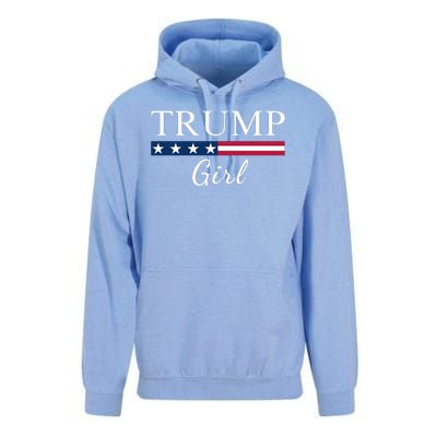 Trump Girl American Flag Vote Trump Republican Trump Girl Us Flag Conservative Unisex Surf Hoodie