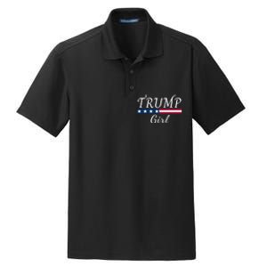 Trump Girl American Flag Conservative Vote Trump Republican Trump Girl Us Flag Dry Zone Grid Polo