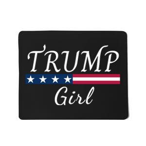 Trump Girl American Flag Conservative Vote Trump Republican Trump Girl Us Flag Mousepad