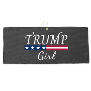 Trump Girl American Flag Conservative Vote Trump Republican Trump Girl Us Flag Large Microfiber Waffle Golf Towel