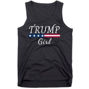 Trump Girl American Flag Conservative Vote Trump Republican Trump Girl Us Flag Tank Top