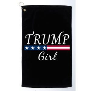 Trump Girl American Flag Conservative Vote Trump Republican Trump Girl Us Flag Platinum Collection Golf Towel