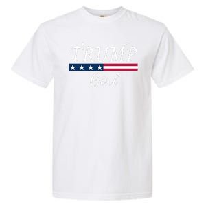 Trump Girl American Flag Conservative Vote Trump Republican Trump Girl Us Flag Garment-Dyed Heavyweight T-Shirt