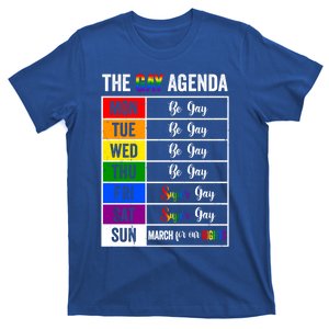 The Gay Agenda Support Gay Lgbt Funny Pride Month Rainbow Gift T-Shirt