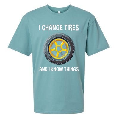 Tire Guy And Car Mechanic I Change Tires Gift Sueded Cloud Jersey T-Shirt