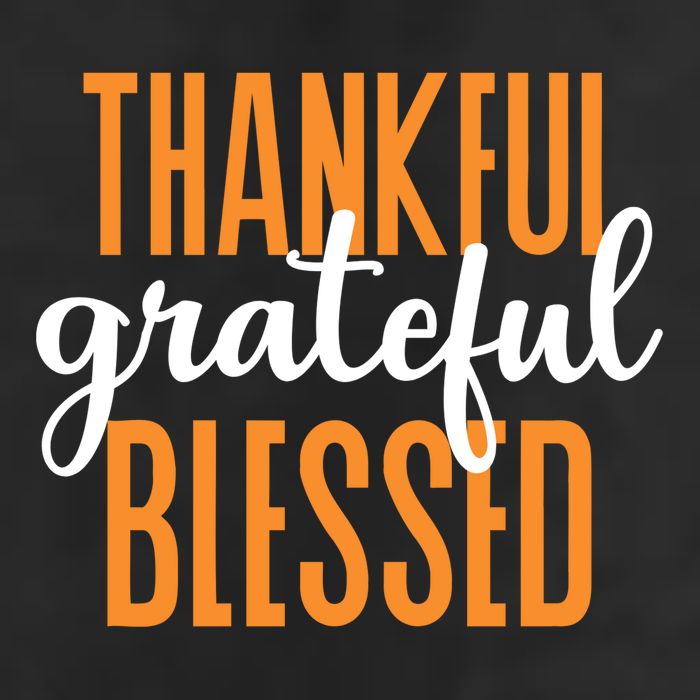 Thankful Grateful And Blessed Thanksgiving Holiday Beanie