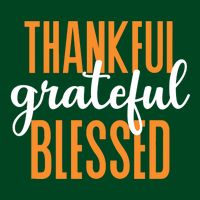 Thankful Grateful And Blessed Thanksgiving Holiday Womens T-Shirt