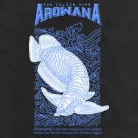 The Golden Arowana FIsh 7 Panel Mesh Trucker Snapback Hat
