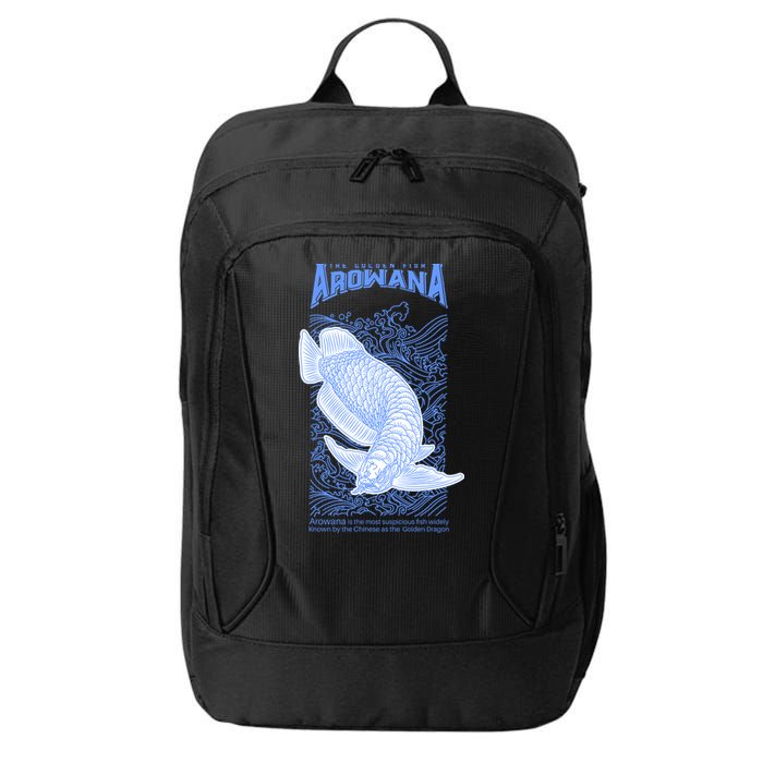 The Golden Arowana FIsh City Backpack